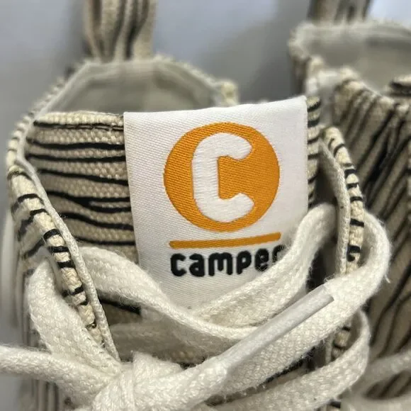 Camper Sneaker Women's Size 9 Zebra Imar Copa Canvas Animal Print Tiger Hi Top - Picture 4 of 15